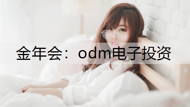 金年会：odm电子投资